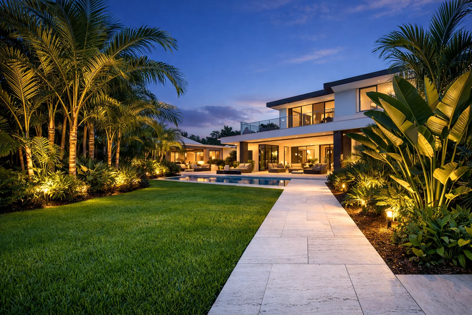 Peaceful garden ecosystem