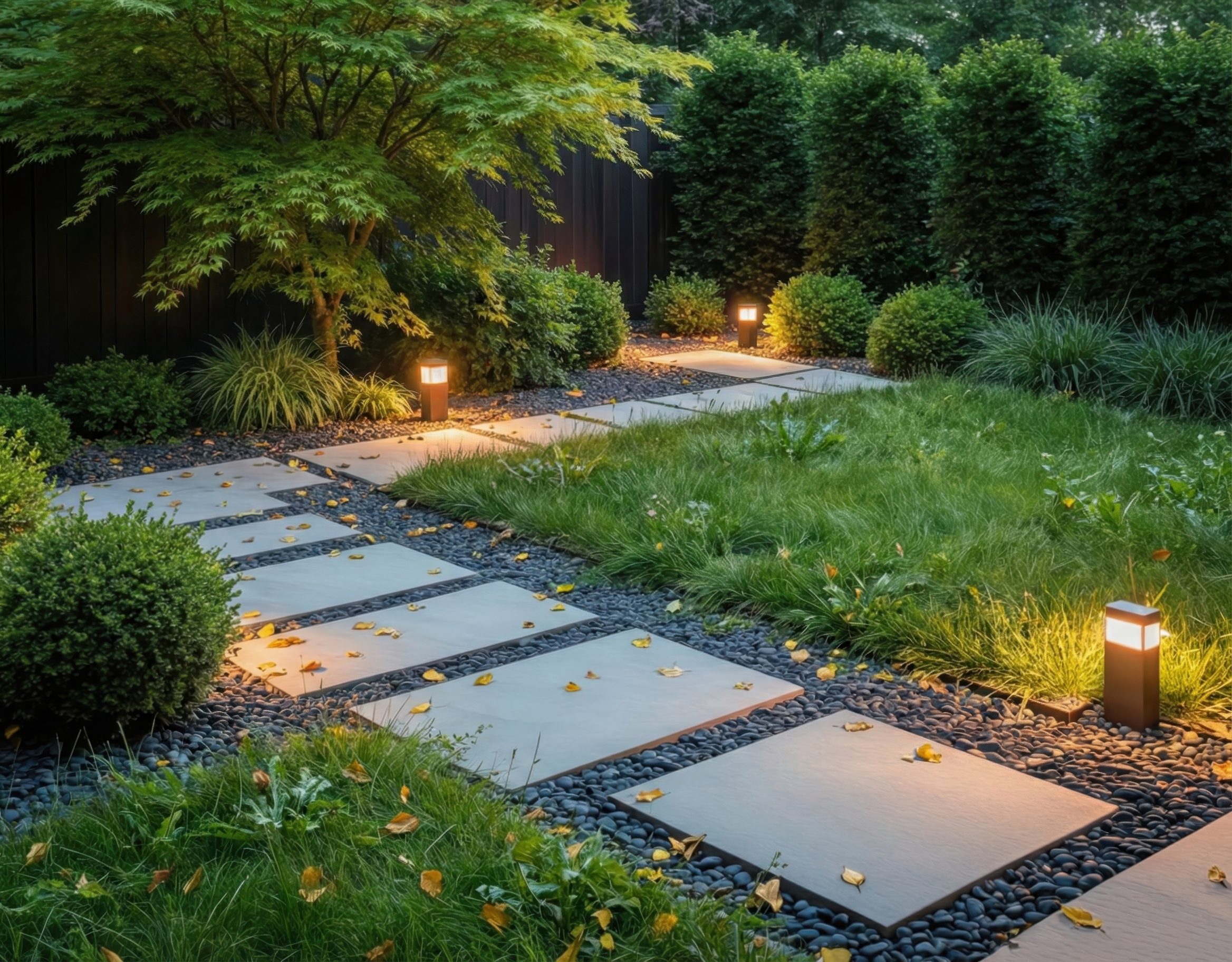 Dry, barren garden space